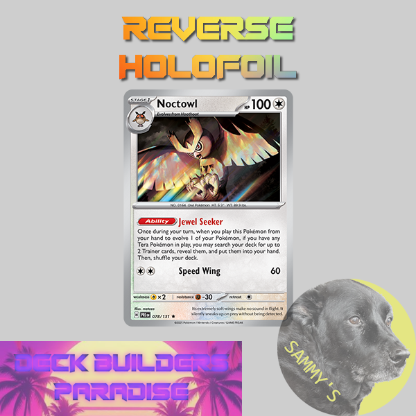 pokemon noctowl card Noctowl (Mirror Foil) - SV8a: Terastal Fest ex [MIRROR FOIL] [Near Mint]