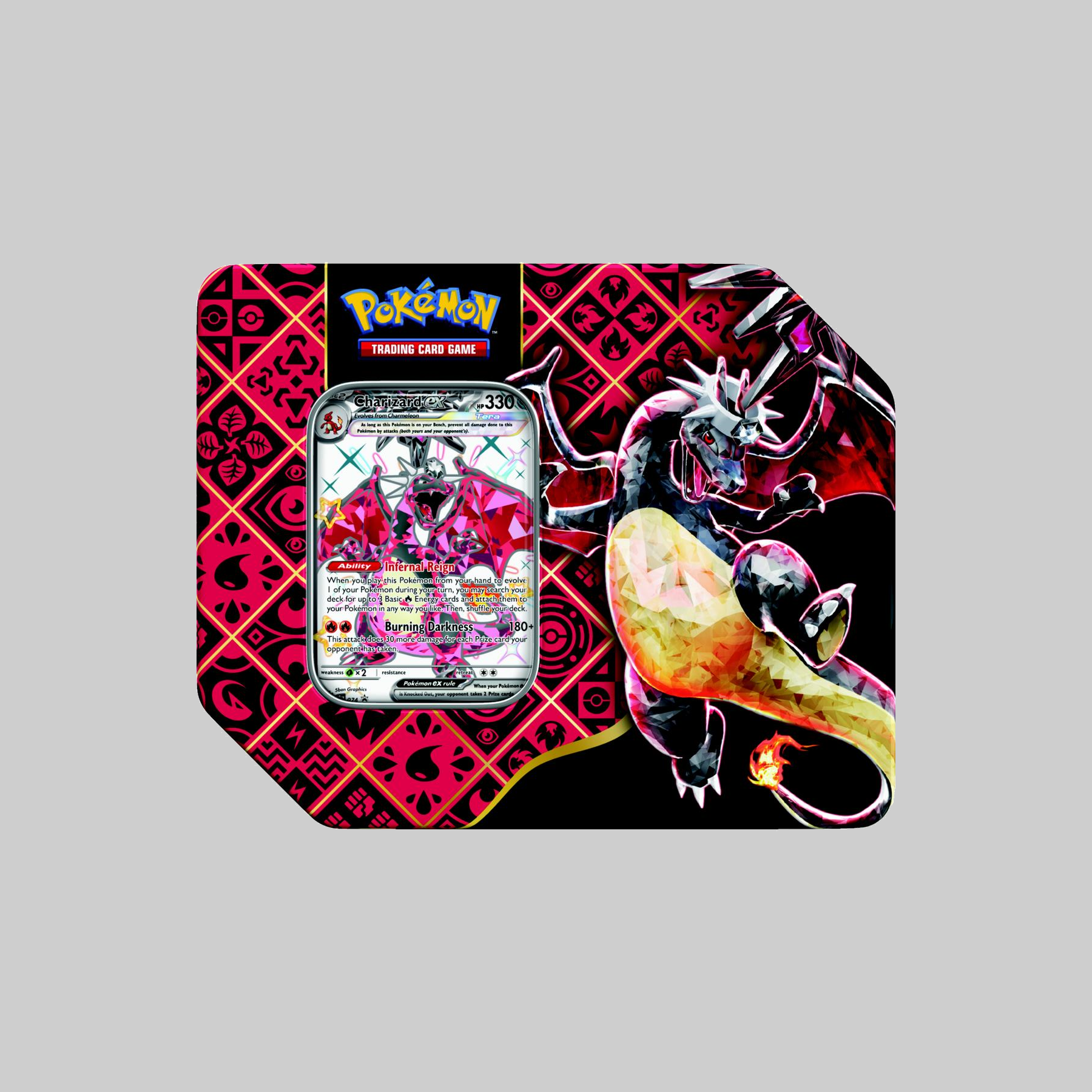 pokemon cards tins charizard Paldean Fates Tin – Sammy's Card Shop