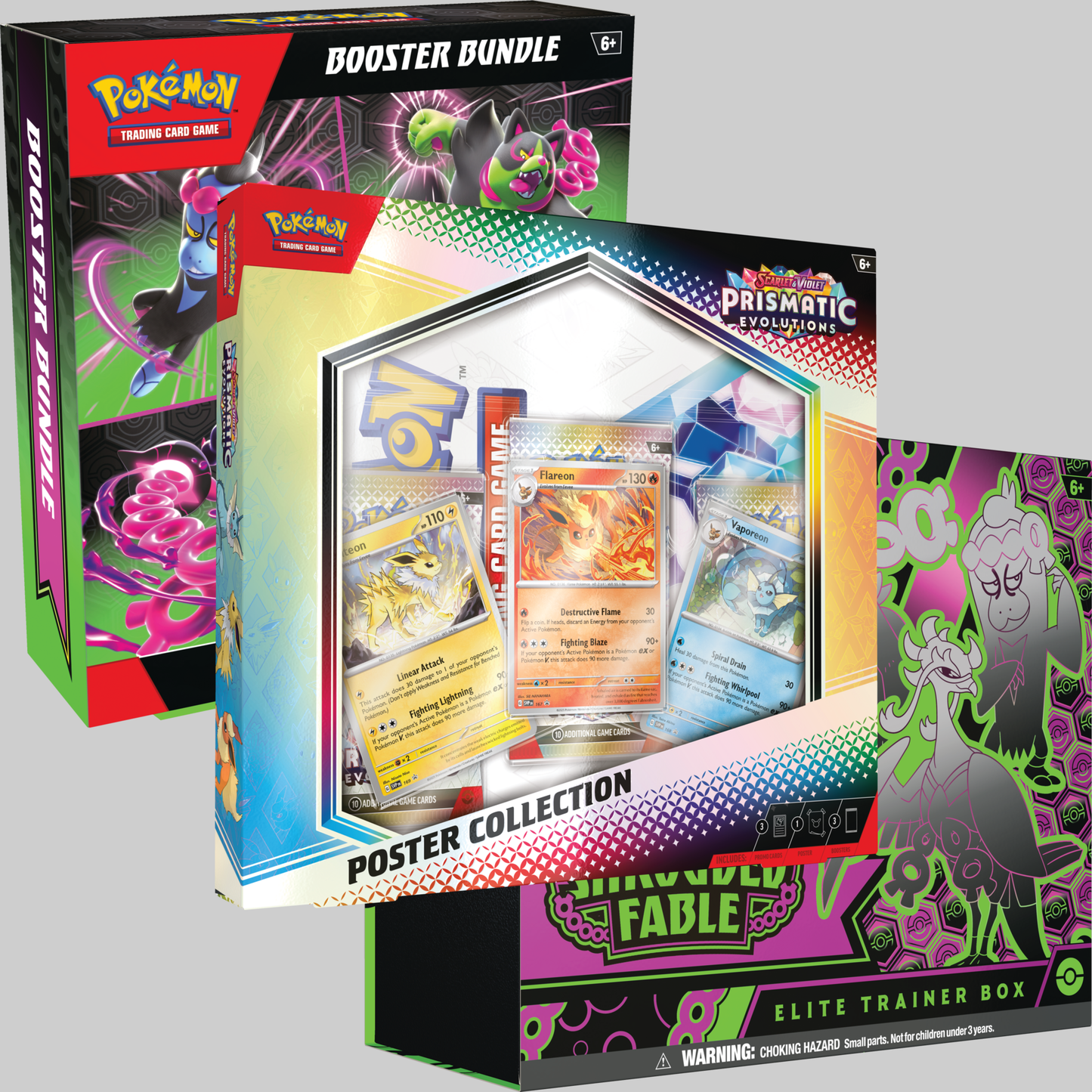 Prismatic Evolutions Poster Collection Package